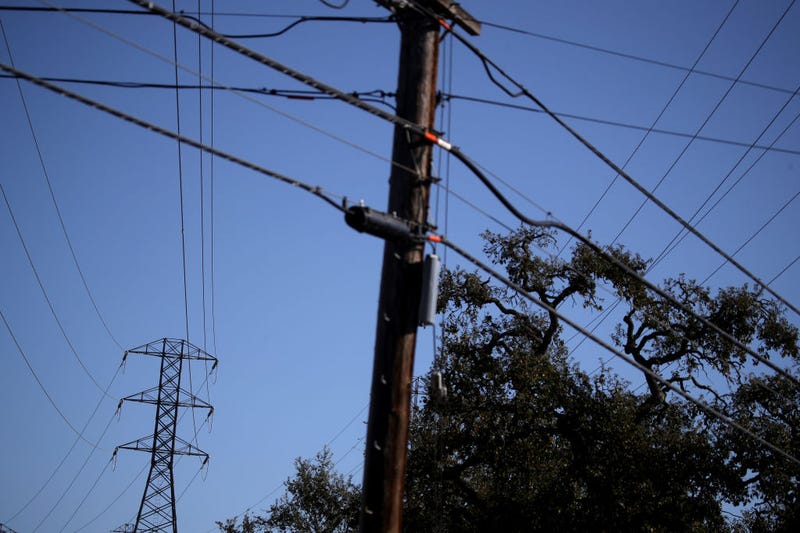 A view of power lines during a Pacific Gas and Electric (PG&E) public safety power shutoff on November 20, 2019 in Santa Rosa, California