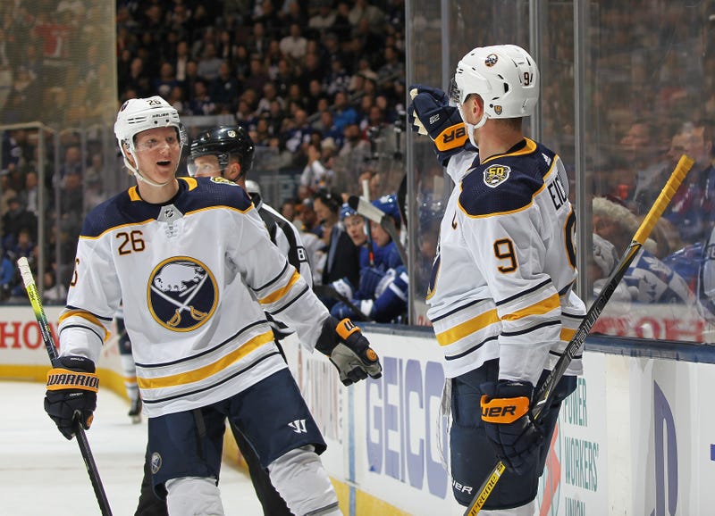 Rasmus Dahlin and Jack Eichel