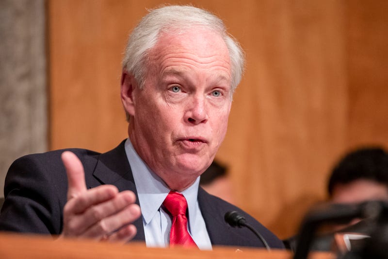 Committee Chairman Ron Johnson (R-WI) questions Department of Justice Inspector General Michael Horowitz during a Senate Committee On Homeland Security And Governmental Affairs hearing at the US Capitol on December 18, 2019 in Washington, DC.