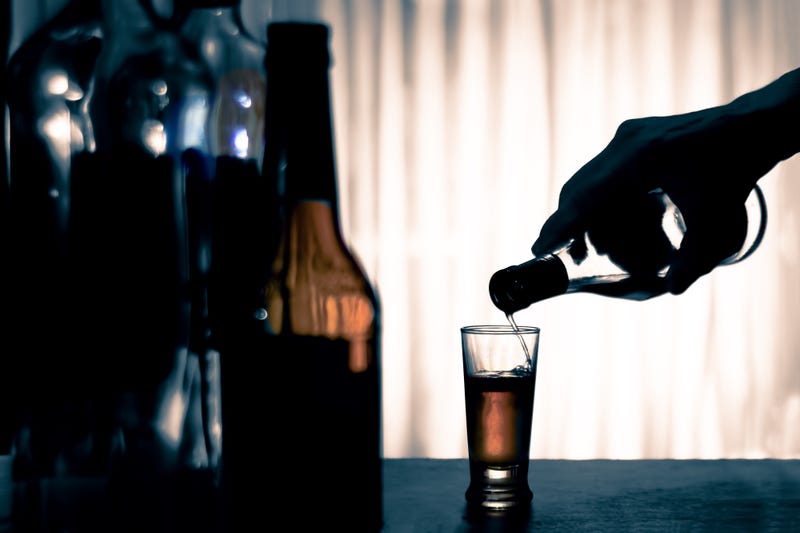 Pouring alcohol