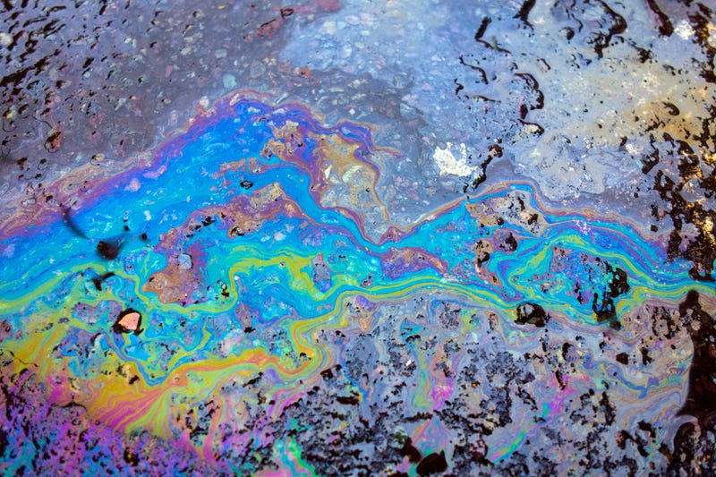 oil on road