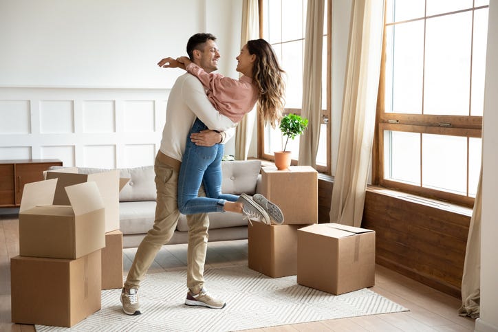 Couple moving in together
