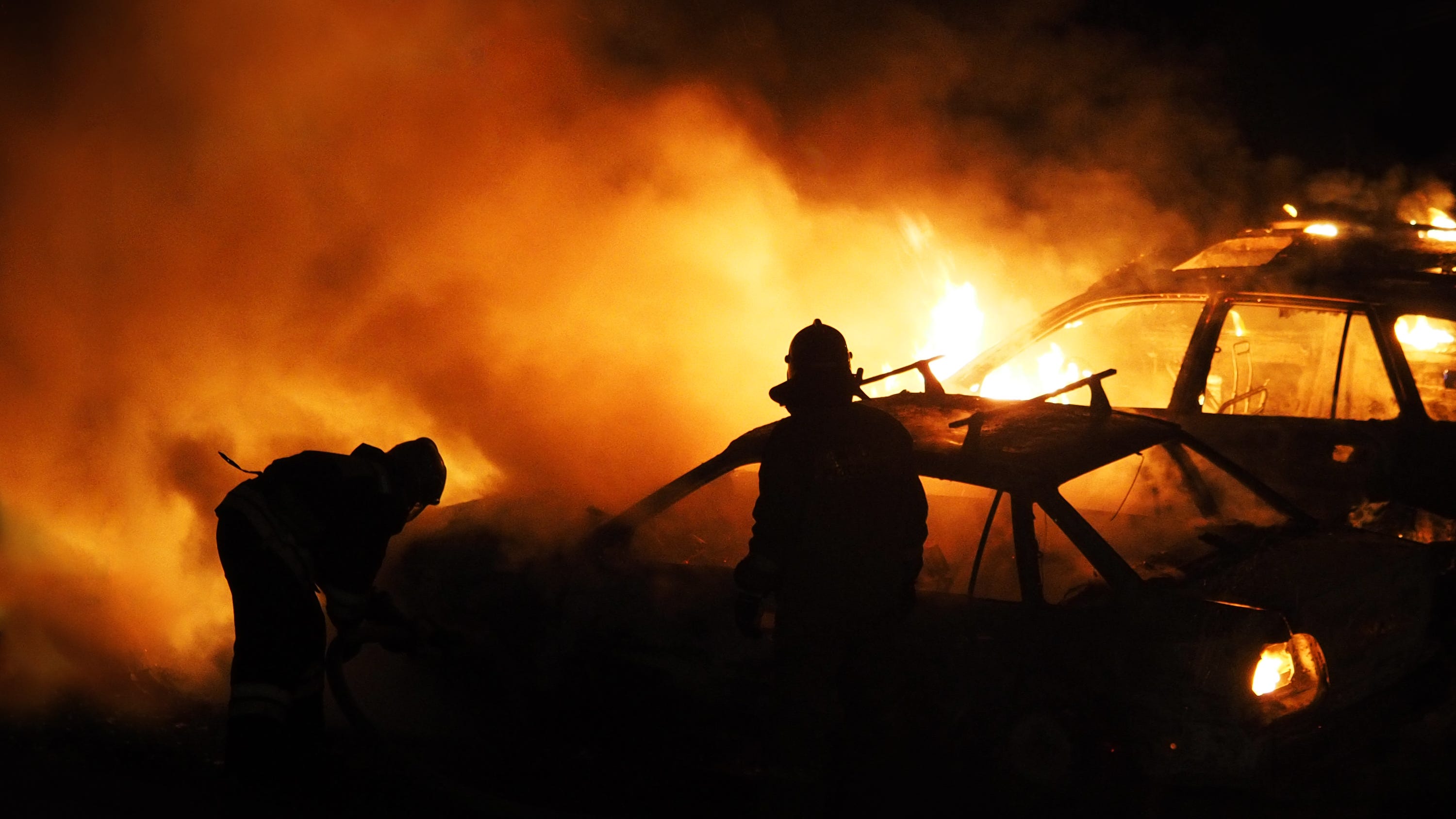 Two bodies discovered by firefighters after responding to burning vehicle in Detroit
