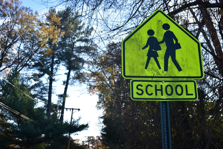 school sign
