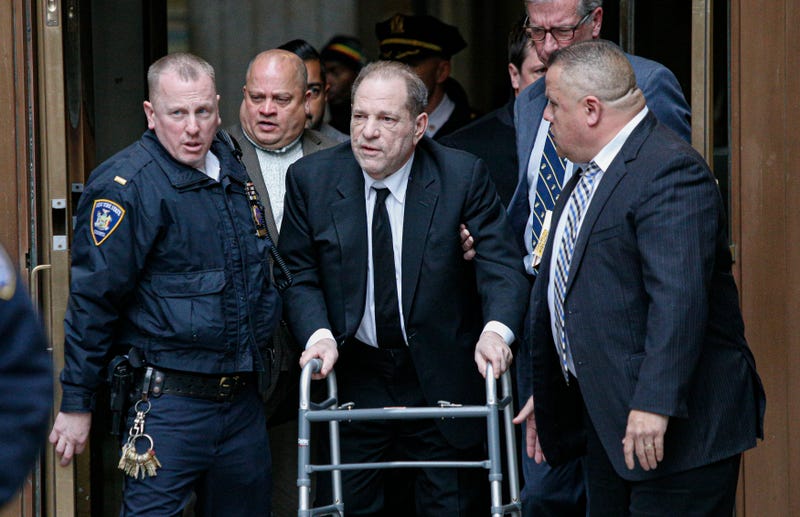 Harvey Weinstein leaves from the court on January 6, 2020 in New York City.