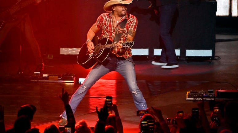 Jason Aldean shares shot inside the studio: 'Working on album 10!'