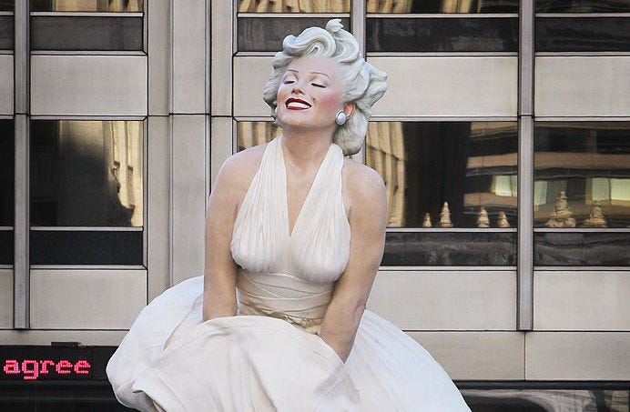 'Forever Marilyn' statue on display in Chicago in 2011