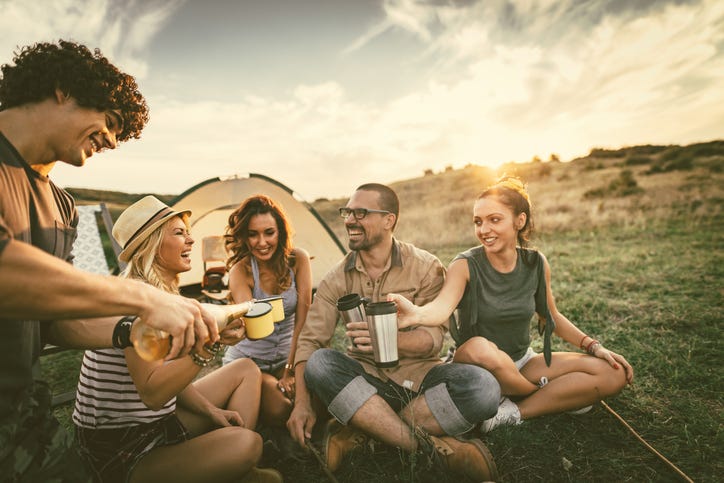 Wine camping