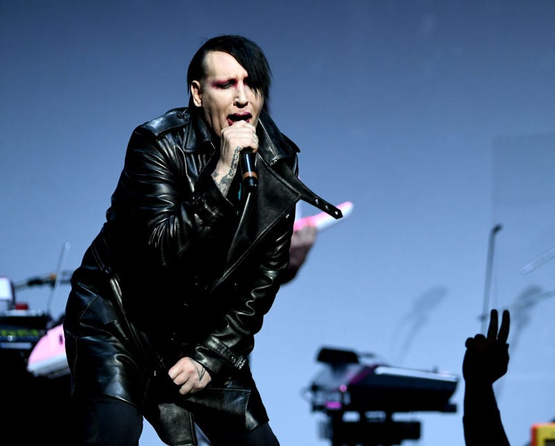 Marilyn Manson performs onstage at the Cyndi Lauper And Friends: Home For The Holidays Benefit at The Novo by Microsoft on December 10, 2019 in Los Angeles, California.