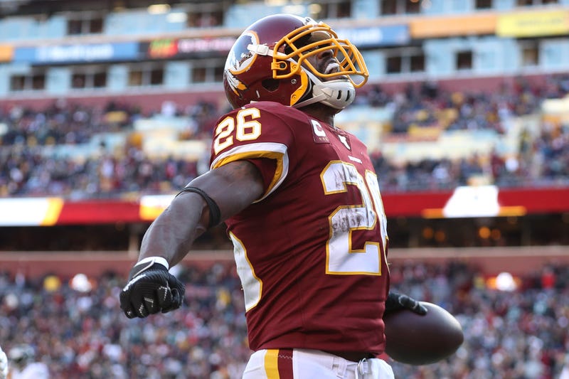 Adrian Peterson crosses the plane for one of his 117 career touchdowns