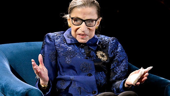 PHOTO: 3-story mural honoring Ruth Bader Ginsburg going up in NYC