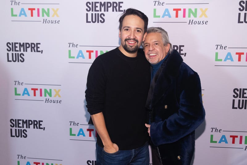 Luis A. Miranda, Jr. with his son Lin Manuel-Miranda.