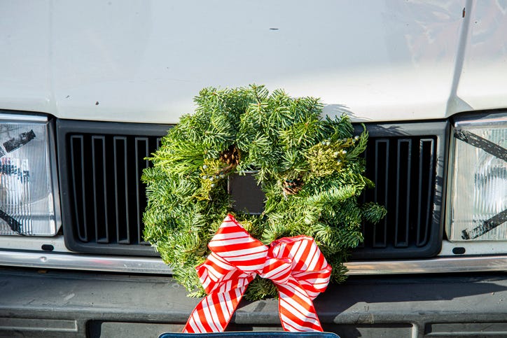 Cars Decorated for Christmas