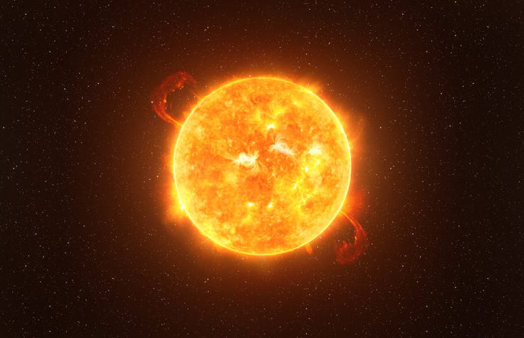The sun.