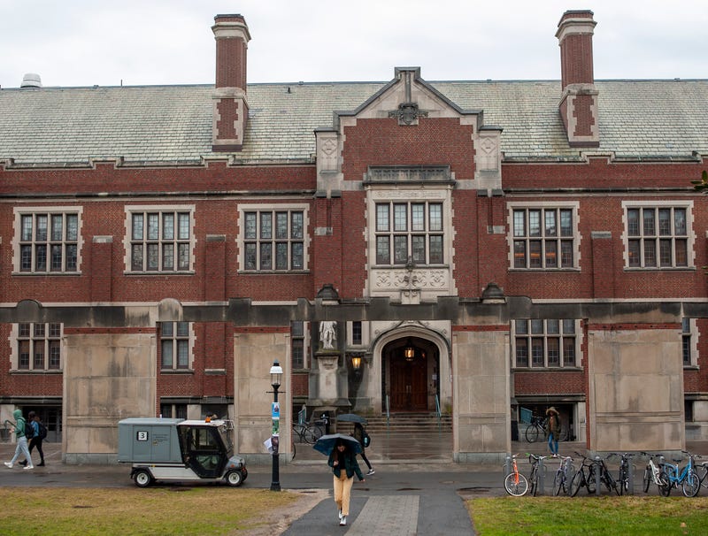 PRINCETON, NJ - FEBRUARY 04: Students walk on campus at Princeton University on February 4, 2020 in Princeton, New Jersey.