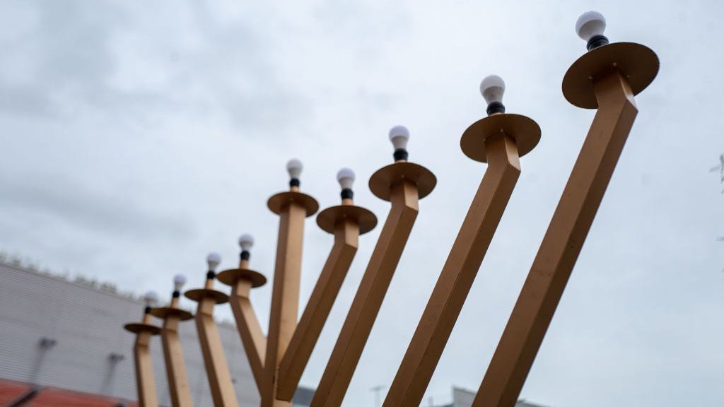 Public menorah in downtown Lancaster vandalized