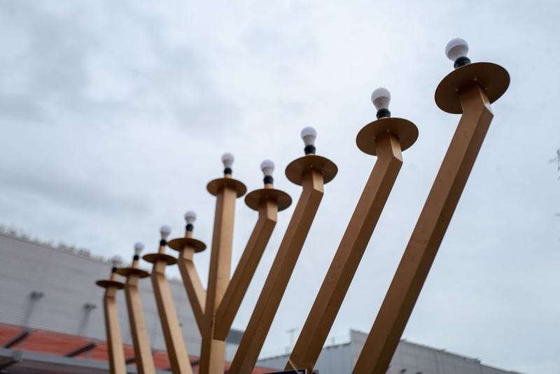 public outdoor menorah