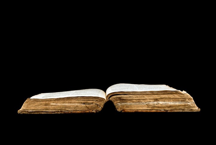 Old library book