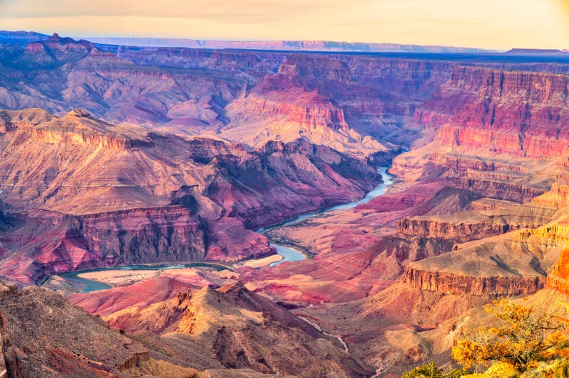 The Grand Canyon in Arizona. 