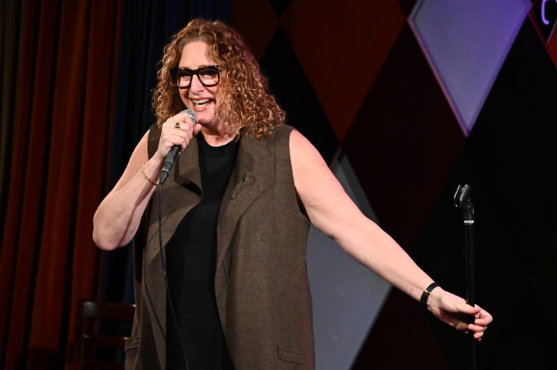 Comedian Judy Gold speaks onstage during Ms. Foundation For Women's 24th Comedy Night at Carolines on Broadway on January 13, 2020 in New York City. (Photo by Astrid Stawiarz/Getty Images for Ms. Foundation for Women)
