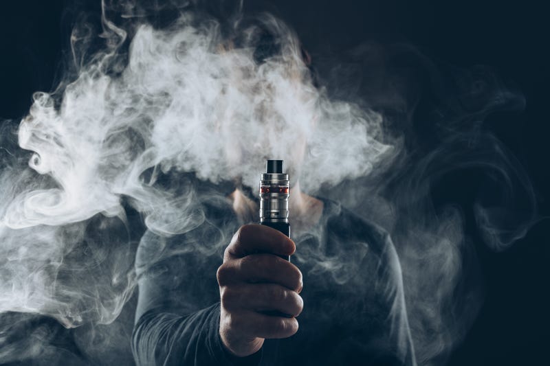 Vaping e-liquid from an electronic cigarette