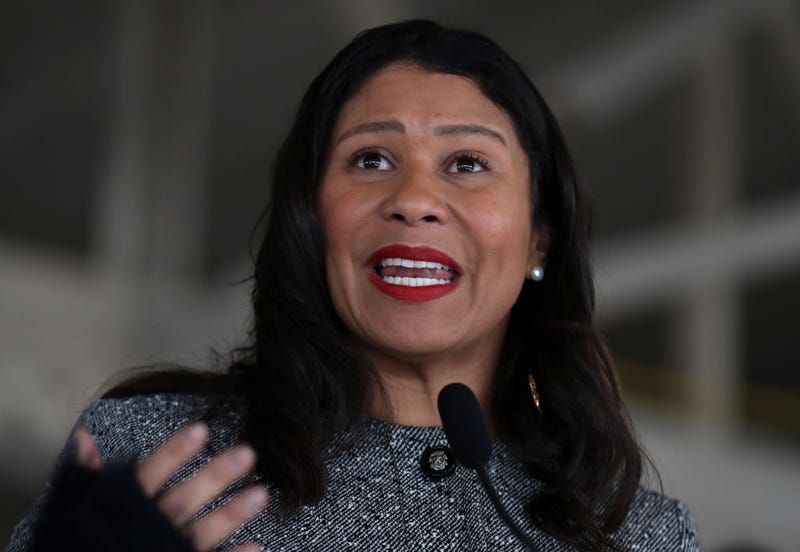 San Francisco Mayor London Breed speaks during a news conference at the future site of a Transitional Age Youth Navigation Center on January 15, 2020 in San Francisco, California.