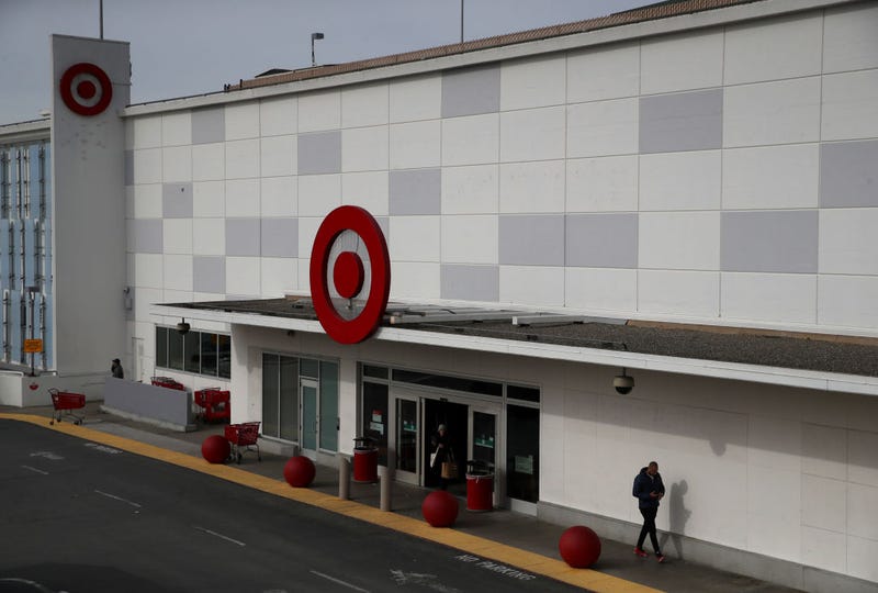  Customers exit a Target store on January 15, 2020 in San Francisco, California. Shares of big box retailer Target fell after the company reported that same-store sales during November and December inched up only 1.4%, compared to a more robust growth of 5.7% one year ago. 