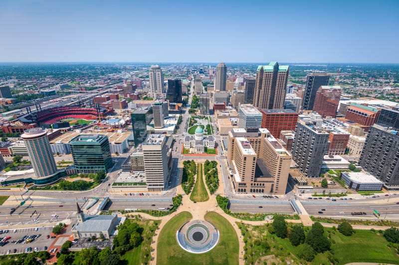 St. Louis aerial view
