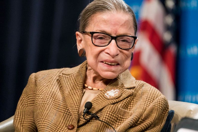 U.S. Supreme Court Justice Ruth Bader Ginsburg participates in a discussion at the Georgetown University Law Center on February 10, 2020 in Washington, DC.