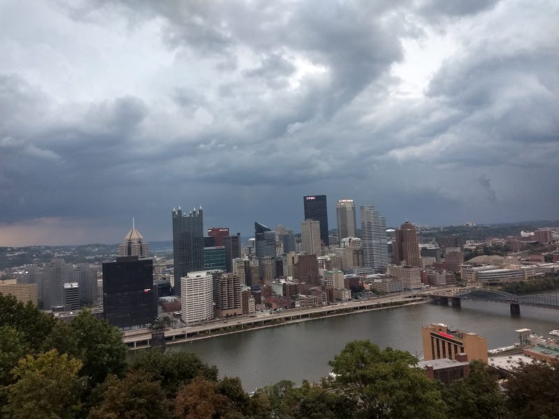Pittsburgh on a storm day