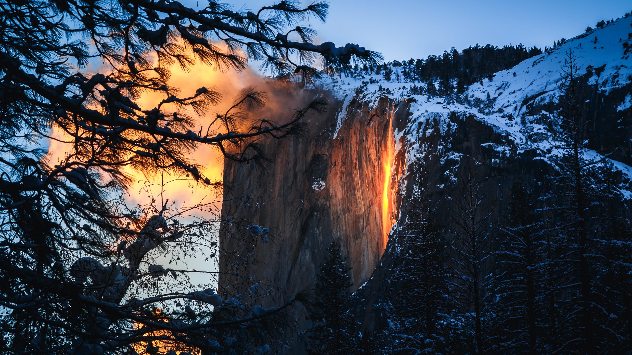 Yosemite's Firefall to be visible for two weeks in February