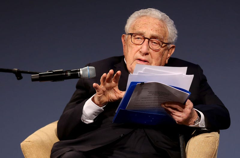 Former United States Secretary of State and National Security Advisor Henry Kissinger attends the ceremony for the Henry A. Kissinger Prize on January 21, 2020 in Berlin, Germany. The annual prize is awarded by the American Academy in Berlin for "outstanding service" to transatlantic relations. The 2019 edition of the award was given to German Chancellor Angela Merkel. (Photo by Adam Berry/Getty Images)