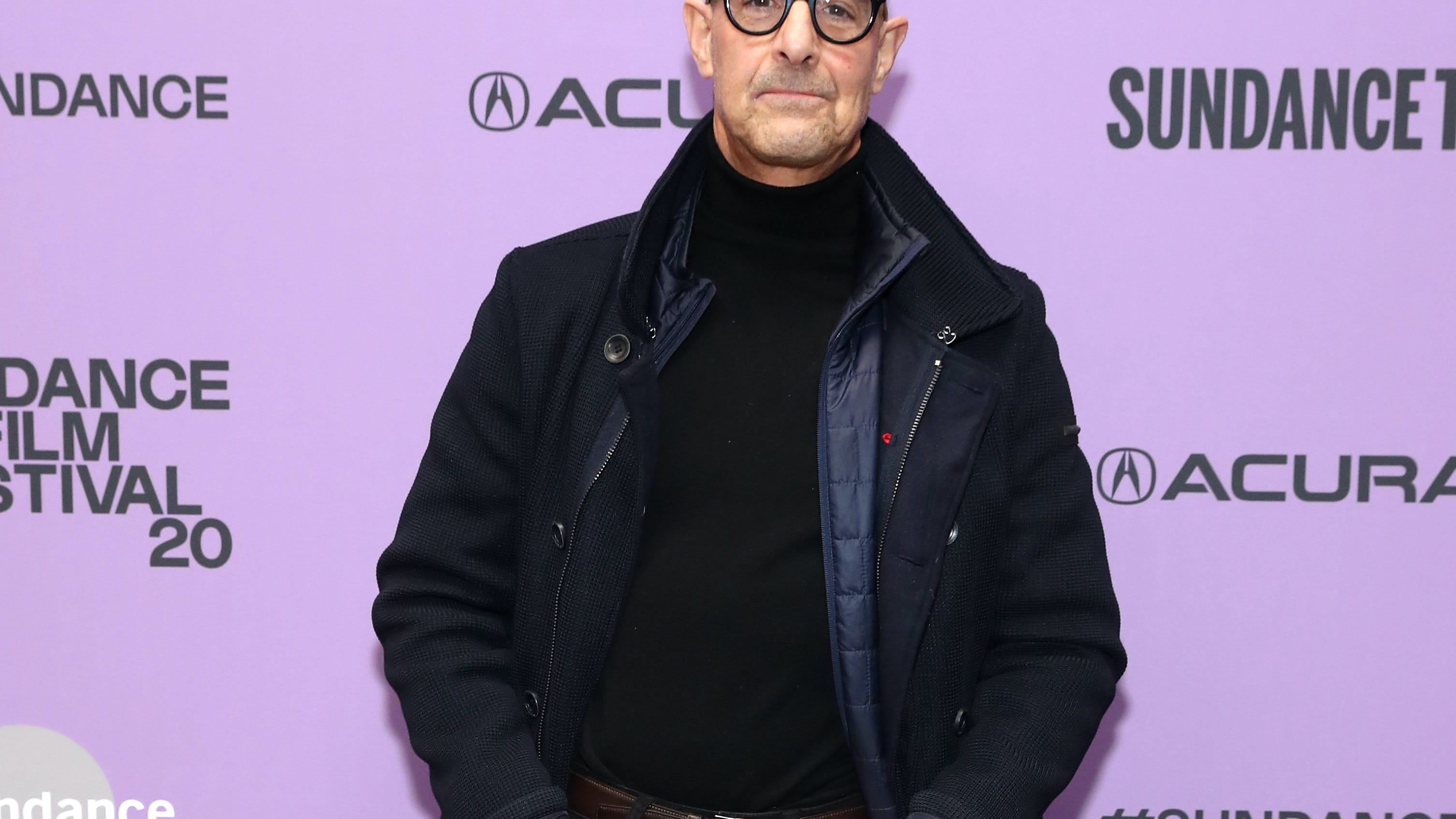Stanley Tucci flaunts his classy bartending skills making an Old Fashioned cocktail before noon