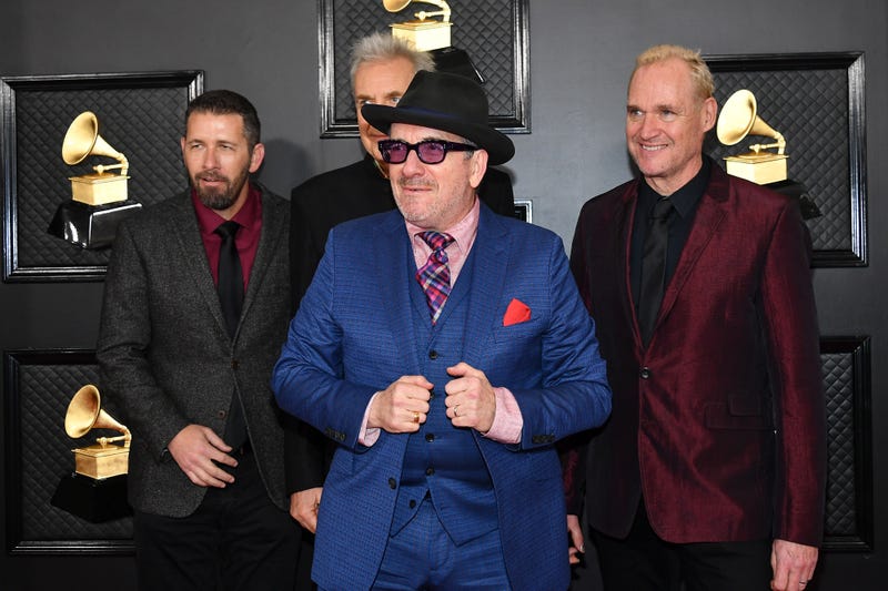  Elvis Costello and the Imposters attend the 62nd Annual GRAMMY Awards 