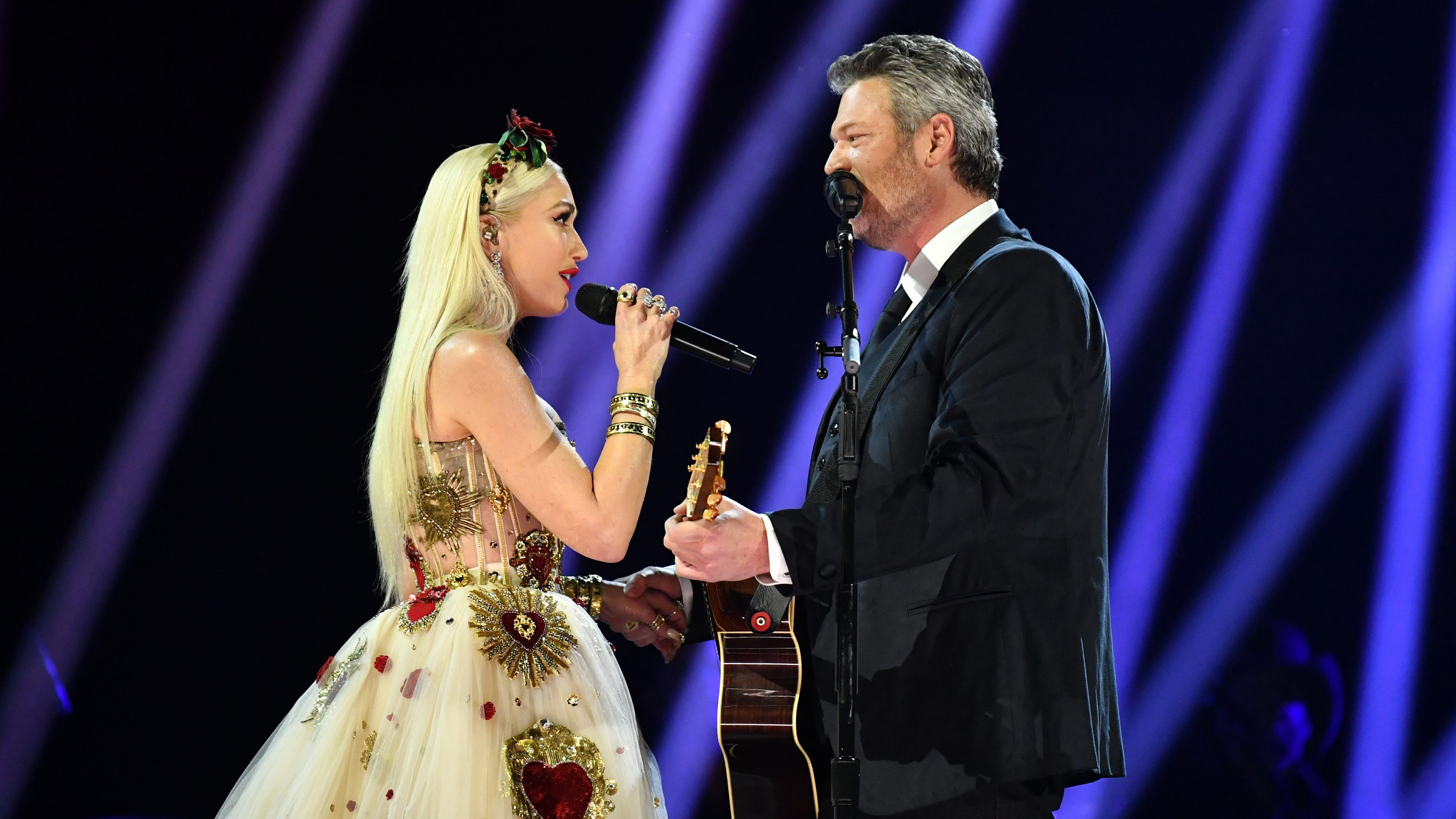 PHOTOS: Gwen Stefani looks flawless in multiple custom gowns for her wedding to Blake Shelton