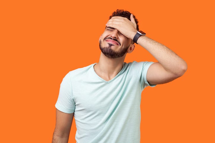 Facepalm man