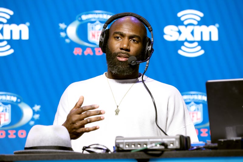 Then-Eagles safety Malcolm Jenkins speaks onstage during day 3 of SiriusXM at Super Bowl LIV on January 31, 2020 in Miami, Florida.