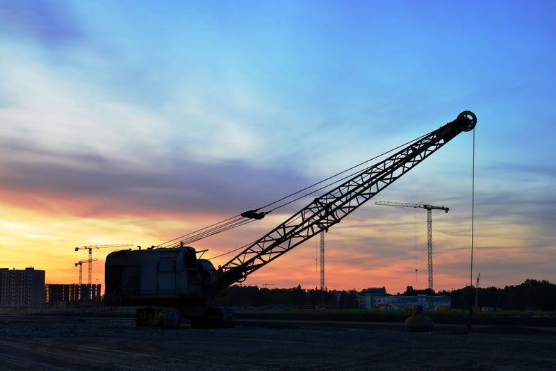 Wrecking ball crane