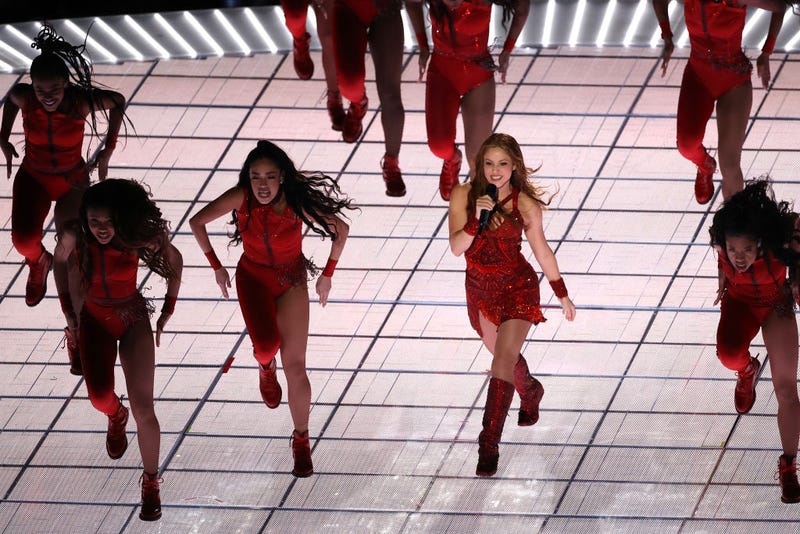Colombian singer Shakira performs during the Pepsi Super Bowl LIV Halftime Show at Hard Rock Stadium on February 02, 2020 in Miami, Florida.