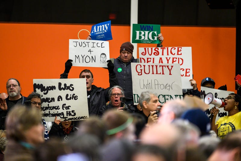 Myon Burrell protest