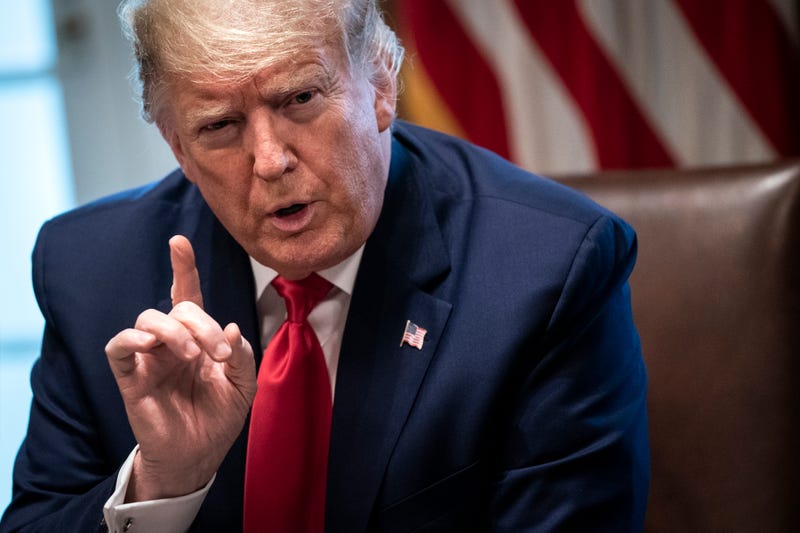 U.S. President Donald Trump leads a meeting with the White House Coronavirus Task Force and pharmaceutical executives in Cabinet Room of the White House on March 2, 2020 in Washington, DC.