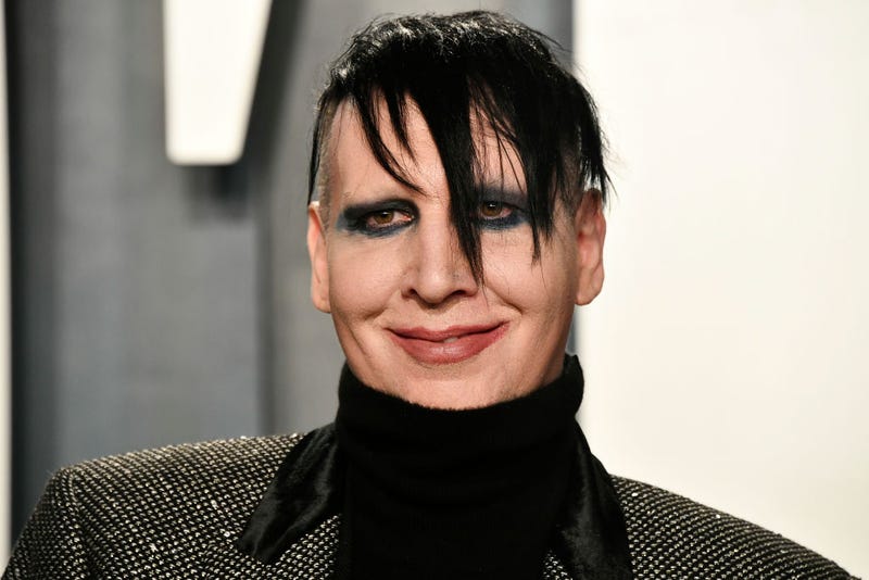 Marilyn Manson attends the 2020 Vanity Fair Oscar Party hosted by Radhika Jones at Wallis Annenberg Center for the Performing Arts on February 09, 2020 in Beverly Hills, California.