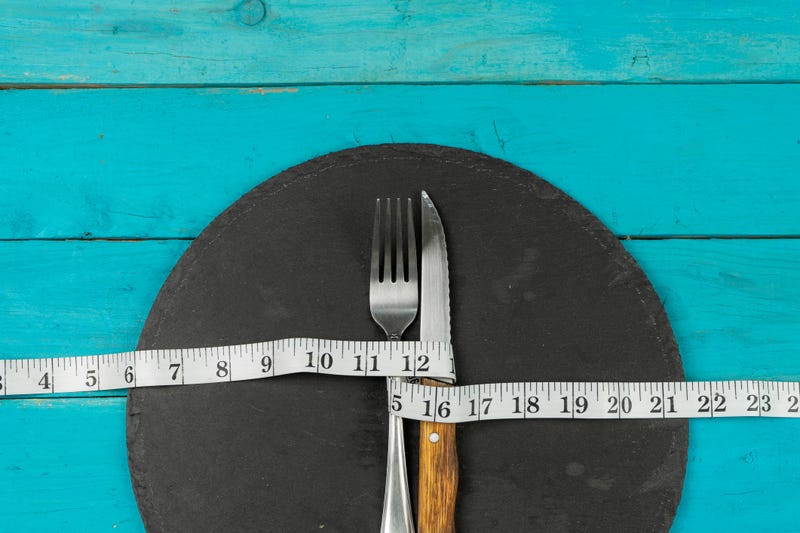 Eating disorder concept. 
