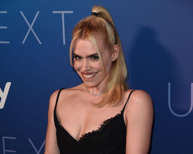 Billie Piper attends the Sky Up Next 2020 at Tate Modern on February 12, 2020 in London, England
