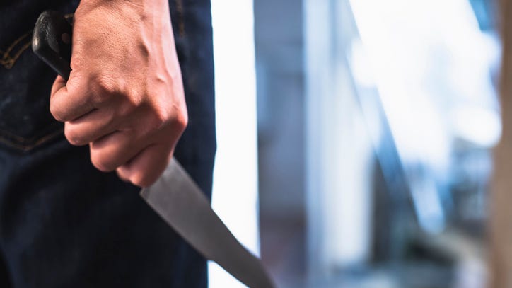 Knife-wielding attacker breaks into house, is met by homeowner with a gun