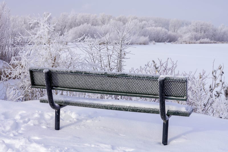 Snow on Minneapolis lake