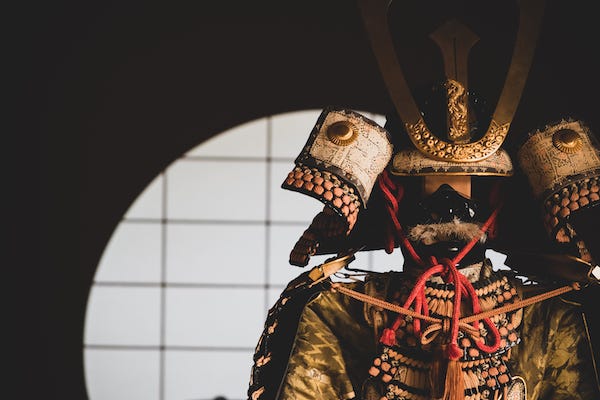 Samurai armor on display