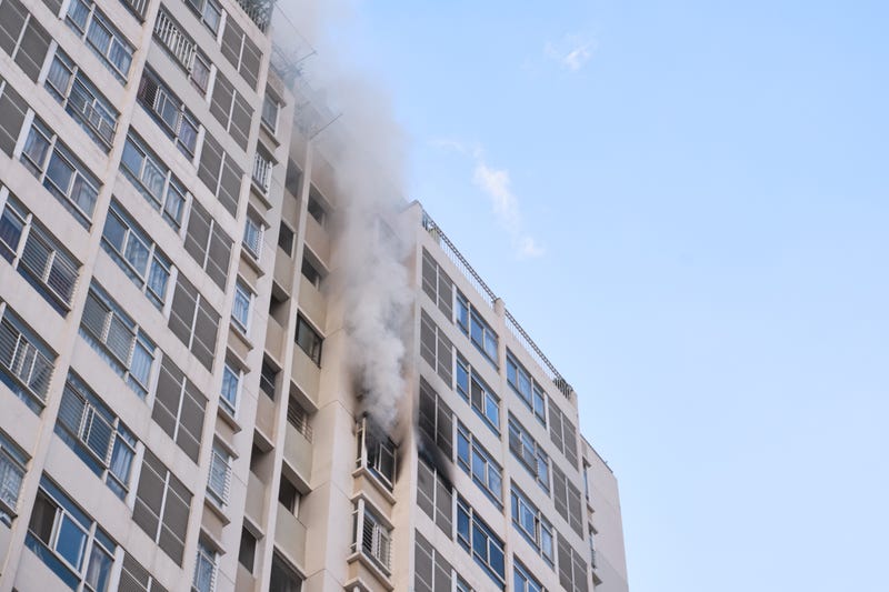 building fire