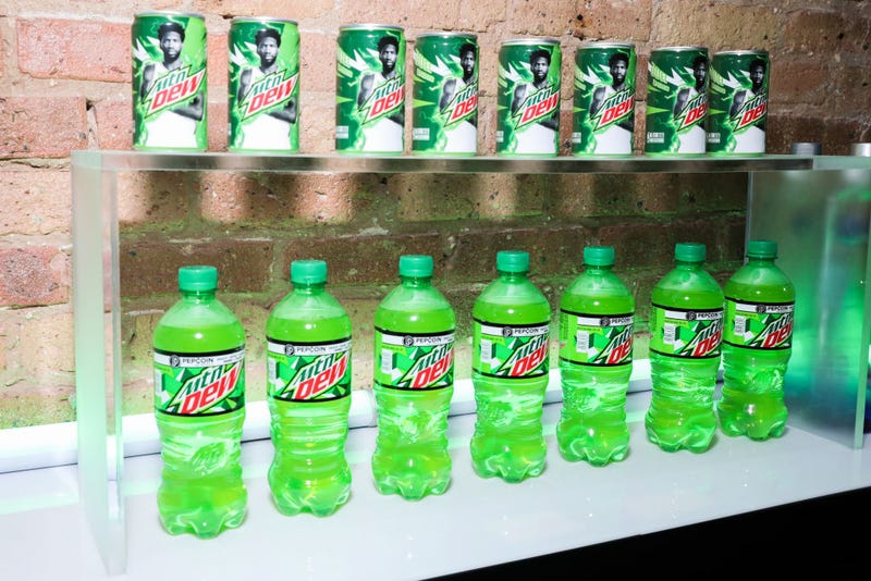 Mountain Dew beverages at MTN DEW Courtside Studios during NBA All-Star 2020 at Morgan’s on Fulton on February 16, 2020 in Chicago, Illinois.