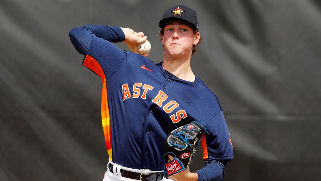 Astros top pitching prospect Forrest Whitley could require Tommy John surgery with UCL sprain